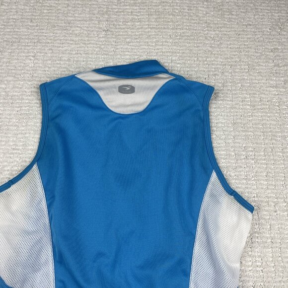 SUGOI Full Zip Cycling Womens Jersey Blue Sleeveless XS Sports Activewear - Picture 16 of 16